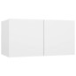 vidaXL Muebles de salón colgantes 3 unidades blanco 60x30x30 cm
