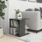 vidaXL Mesa auxiliar madera contrachapada gris brillante 45x45x48 cm vidaXL Mesa auxiliar madera contrachapada gris brillante 45x45x48 cm