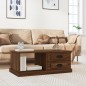 vidaXL Mesa de centro madera contrachapada roble marrón 90x50x35 cm vidaXL Mesa de centro madera contrachapada roble marrón 90x50x35 cm