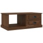 vidaXL Mesa de centro madera contrachapada roble marrón 90x50x35 cm vidaXL Mesa de centro madera contrachapada roble marrón 90x50x35 cm