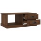 vidaXL Mesa de centro madera contrachapada roble marrón 90x50x35 cm vidaXL Mesa de centro madera contrachapada roble marrón 90x50x35 cm
