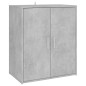 vidaXL Mueble zapatero madera de ingeniería gris hormigón 60x35x70 cm vidaXL Mueble zapatero madera de ingeniería gris hormigón 60x35x70 cm