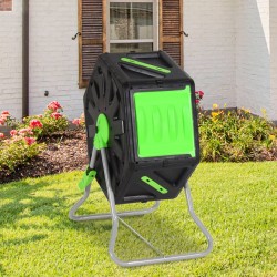 vidaXL Compostador giratorio polipropileno 60x43x74 cm 70 L
