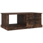vidaXL Mesa de centro madera contrachapada roble ahumado 90x50x35 cm vidaXL Mesa de centro madera contrachapada roble ahumado 90x50x35 cm