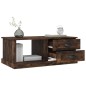 vidaXL Mesa de centro madera contrachapada roble ahumado 90x50x35 cm vidaXL Mesa de centro madera contrachapada roble ahumado 90x50x35 cm
