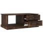 vidaXL Mesa de centro madera contrachapada roble ahumado 90x50x35 cm vidaXL Mesa de centro madera contrachapada roble ahumado 90x50x35 cm