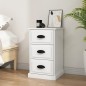 vidaXL Mesita de noche madera contrachapada blanca 39x39x67 cm vidaXL Mesita de noche madera contrachapada blanca 39x39x67 cm