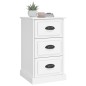 vidaXL Mesita de noche madera contrachapada blanca 39x39x67 cm vidaXL Mesita de noche madera contrachapada blanca 39x39x67 cm