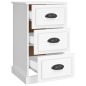 vidaXL Mesita de noche madera contrachapada blanca 39x39x67 cm vidaXL Mesita de noche madera contrachapada blanca 39x39x67 cm