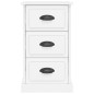 vidaXL Mesita de noche madera contrachapada blanca 39x39x67 cm vidaXL Mesita de noche madera contrachapada blanca 39x39x67 cm