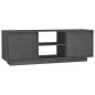 vidaXL Mueble de TV madera maciza de pino gris 110x30x40 cm 