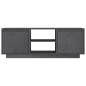 vidaXL Mueble de TV madera maciza de pino gris 110x30x40 cm 