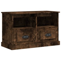 vidaXL Mueble para TV madera contrachapada roble ahumado 80x35x50 cm