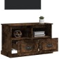 vidaXL Mueble para TV madera contrachapada roble ahumado 80x35x50 cm