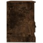 vidaXL Mueble para TV madera contrachapada roble ahumado 80x35x50 cm
