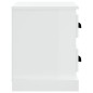 vidaXL Mesita de noche blanco 60x35,5x45 cm