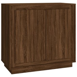 vidaXL Aparador madera contrachapada roble marrón 80x34x75 cm
