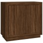 vidaXL Aparador madera contrachapada roble marrón 80x34x75 cm vidaXL Aparador madera contrachapada roble marrón 80x34x75 cm