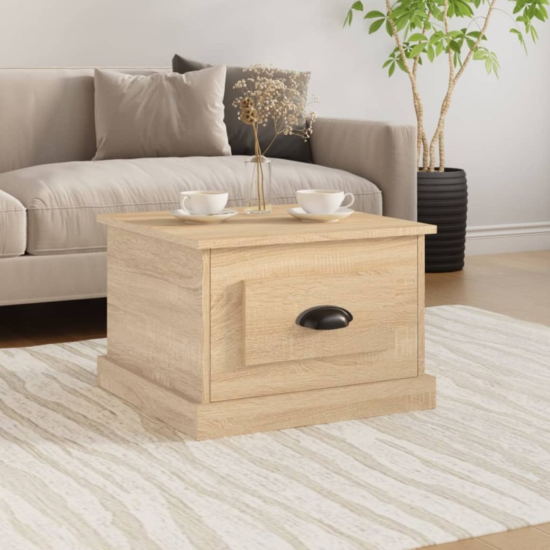 vidaXL Mesa de centro madera contrachapada roble Sonoma 50x50x35 cm vidaXL Mesa de centro madera contrachapada roble Sonoma 50x50x35 cm
