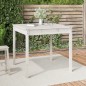 vidaXL Mesa de jardín madera maciza de pino blanco 82,5x82,5x76 cm vidaXL Mesa de jardín madera maciza de pino blanco 82,5x82,5x76 cm