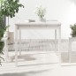 vidaXL Mesa de jardín madera maciza de pino blanco 82,5x82,5x76 cm vidaXL Mesa de jardín madera maciza de pino blanco 82,5x82,5x76 cm