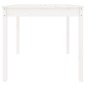 vidaXL Mesa de jardín madera maciza de pino blanco 82,5x82,5x76 cm vidaXL Mesa de jardín madera maciza de pino blanco 82,5x82,5x76 cm