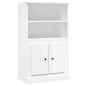 vidaXL Aparador de madera contrachapada blanco brillo 60x35,5x103,5 cm vidaXL Aparador de madera contrachapada blanco brillo 60x35,5x103,5 cm