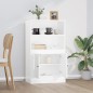 vidaXL Aparador de madera contrachapada blanco brillo 60x35,5x103,5 cm vidaXL Aparador de madera contrachapada blanco brillo 60x35,5x103,5 cm