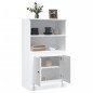 vidaXL Aparador de madera contrachapada blanco brillo 60x35,5x103,5 cm vidaXL Aparador de madera contrachapada blanco brillo 60x35,5x103,5 cm