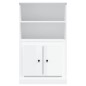 vidaXL Aparador de madera contrachapada blanco brillo 60x35,5x103,5 cm vidaXL Aparador de madera contrachapada blanco brillo 60x35,5x103,5 cm