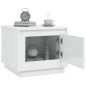 vidaXL Mesa de centro madera contrachapada blanco brillo 51x50x44 cm vidaXL Mesa de centro madera contrachapada blanco brillo 51x50x44 cm