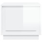 vidaXL Mesa de centro madera contrachapada blanco brillo 51x50x44 cm vidaXL Mesa de centro madera contrachapada blanco brillo 51x50x44 cm