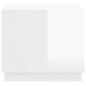 vidaXL Mesa de centro madera contrachapada blanco brillo 51x50x44 cm vidaXL Mesa de centro madera contrachapada blanco brillo 51x50x44 cm
