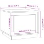 vidaXL Mesa de centro madera contrachapada blanco brillo 51x50x44 cm vidaXL Mesa de centro madera contrachapada blanco brillo 51x50x44 cm