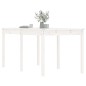 vidaXL Mesa de jardín madera maciza pino blanco 159,5x82,5x76 cm vidaXL Mesa de jardín madera maciza pino blanco 159,5x82,5x76 cm