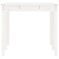 vidaXL Mesa de jardín madera maciza pino blanco 159,5x82,5x76 cm vidaXL Mesa de jardín madera maciza pino blanco 159,5x82,5x76 cm