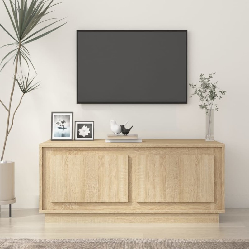 vidaXL Mesa de centro madera contrachapada roble Sonoma 102x50x44 cm vidaXL Mesa de centro madera contrachapada roble Sonoma 102x50x44 cm