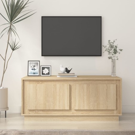vidaXL Mesa de centro madera contrachapada roble Sonoma 102x50x44 cm