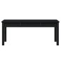 vidaXL Banco de jardín madera maciza pino negro 109x44x45 cm vidaXL Banco de jardín madera maciza pino negro 109x44x45 cm