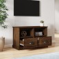 vidaXL Mueble para TV madera contrachapada marrón roble 80x35x50 cm vidaXL Mueble para TV madera contrachapada marrón roble 80x35x50 cm