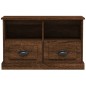vidaXL Mueble para TV madera contrachapada marrón roble 80x35x50 cm vidaXL Mueble para TV madera contrachapada marrón roble 80x35x50 cm