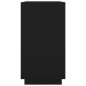 vidaXL Aparador de madera contrachapada negro 80x34x75 cm