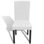 vidaXL Funda de silla elástica recta 4 unidades blanca vidaXL Funda de silla elástica recta 4 unidades blanca