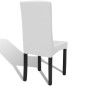 vidaXL Funda de silla elástica recta 4 unidades blanca vidaXL Funda de silla elástica recta 4 unidades blanca