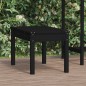 vidaXL Banco de jardín madera maciza pino negro 80x44x45 cm vidaXL Banco de jardín madera maciza pino negro 80x44x45 cm