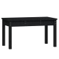 vidaXL Banco de jardín madera maciza pino negro 80x44x45 cm vidaXL Banco de jardín madera maciza pino negro 80x44x45 cm