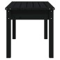 vidaXL Banco de jardín madera maciza pino negro 80x44x45 cm vidaXL Banco de jardín madera maciza pino negro 80x44x45 cm