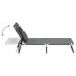 vidaXL Tumbona plegable acero recubrimiento en polvo tela Oxford gris vidaXL Tumbona plegable acero recubrimiento en polvo tela Oxford gris
