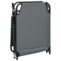 vidaXL Tumbona plegable acero recubrimiento en polvo tela Oxford gris vidaXL Tumbona plegable acero recubrimiento en polvo tela Oxford gris