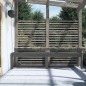 vidaXL Banco de jardín de 2 plazas madera maciza pino 203,5x44x45 cm vidaXL Banco de jardín de 2 plazas madera maciza pino 203,5x44x45 cm